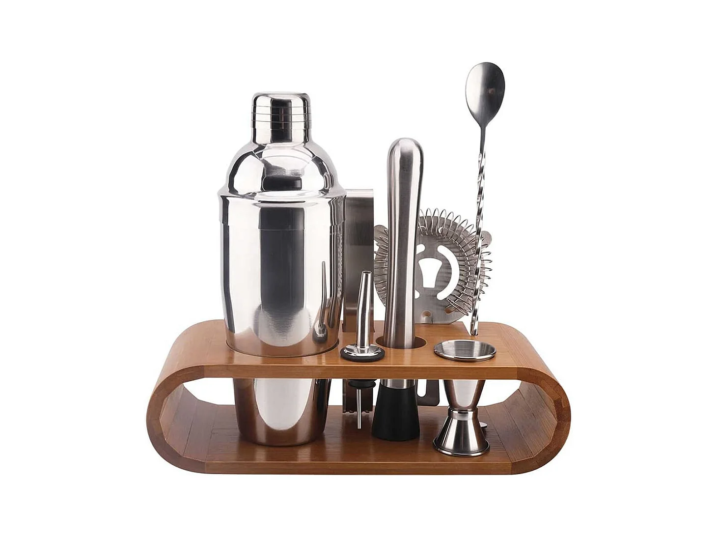 Coffret à Cocktail 7 Pièces + Support en Bambou - CONCOCKT