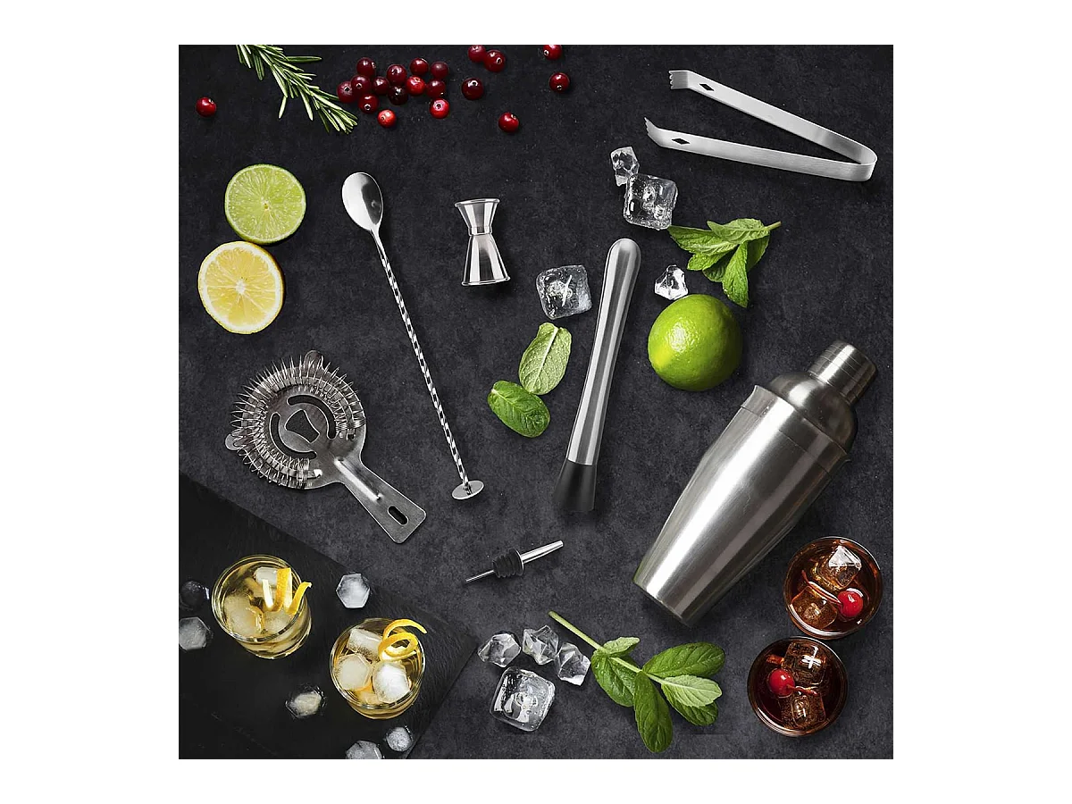 Coffret à Cocktail 7 Pièces + Support en Bambou - CONCOCKT