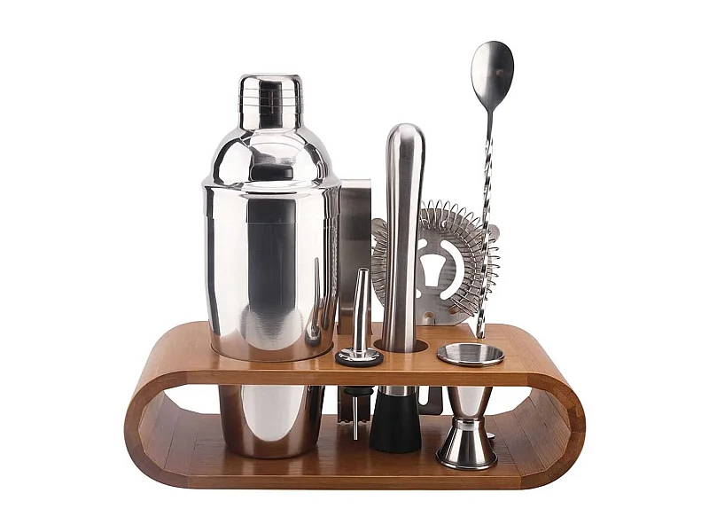 Coffret à Cocktail 7 Pièces + Support en Bambou - CONCOCKT