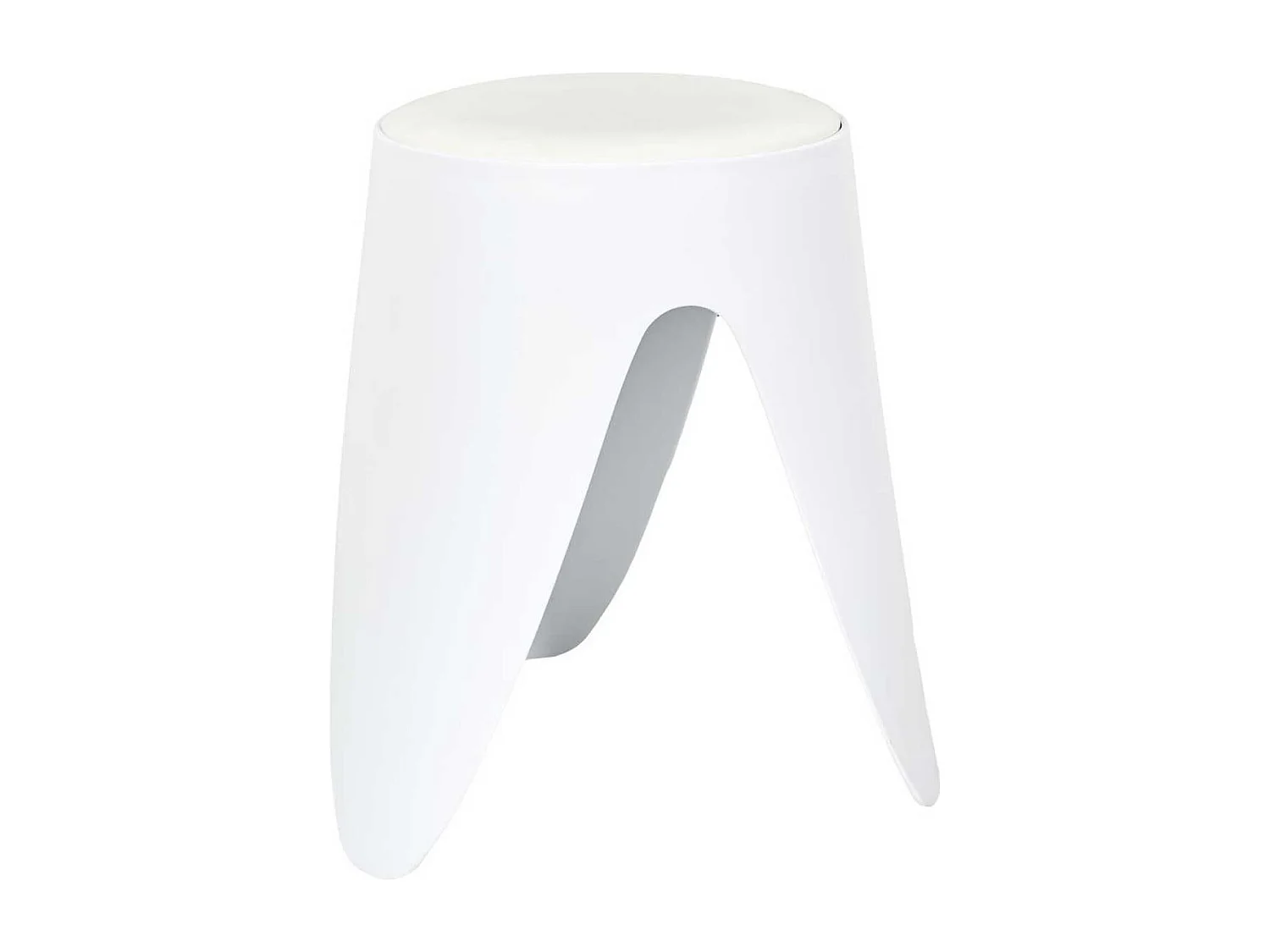 Tabouret Blanc 46 cm - QARIS