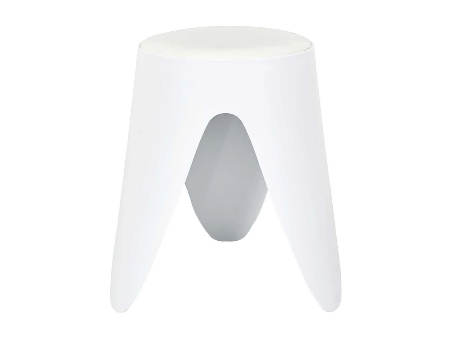Tabouret Blanc 46 cm - QARIS