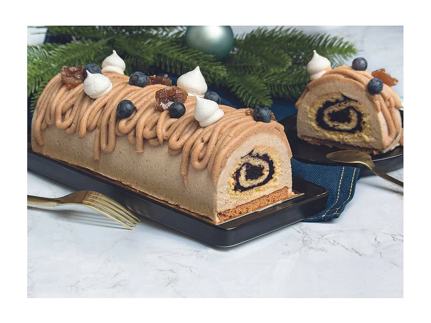 Coffret Pâtisserie Spécial Bûche avec Moule et Plaque à Génoise - GENOVA