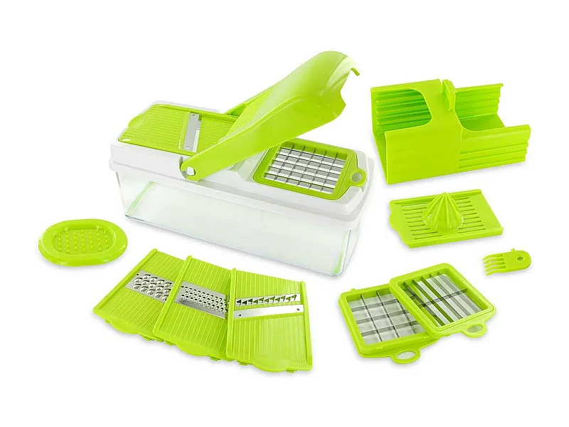 Mandoline Multifonction 5 en 1 avec 7 Accessoires - MADDY