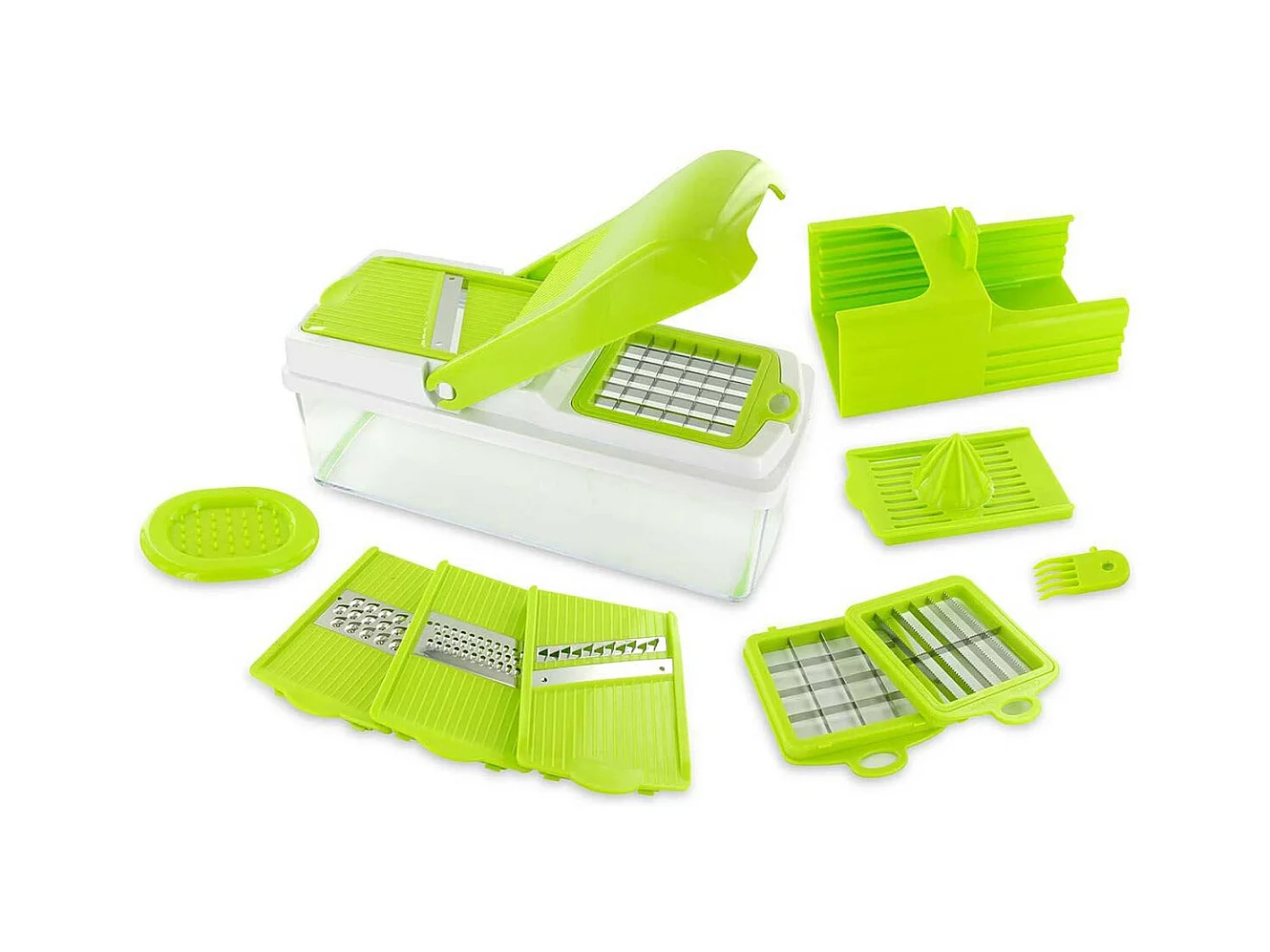 Mandoline Multifonction 5 en 1 avec 7 Accessoires - MADDY