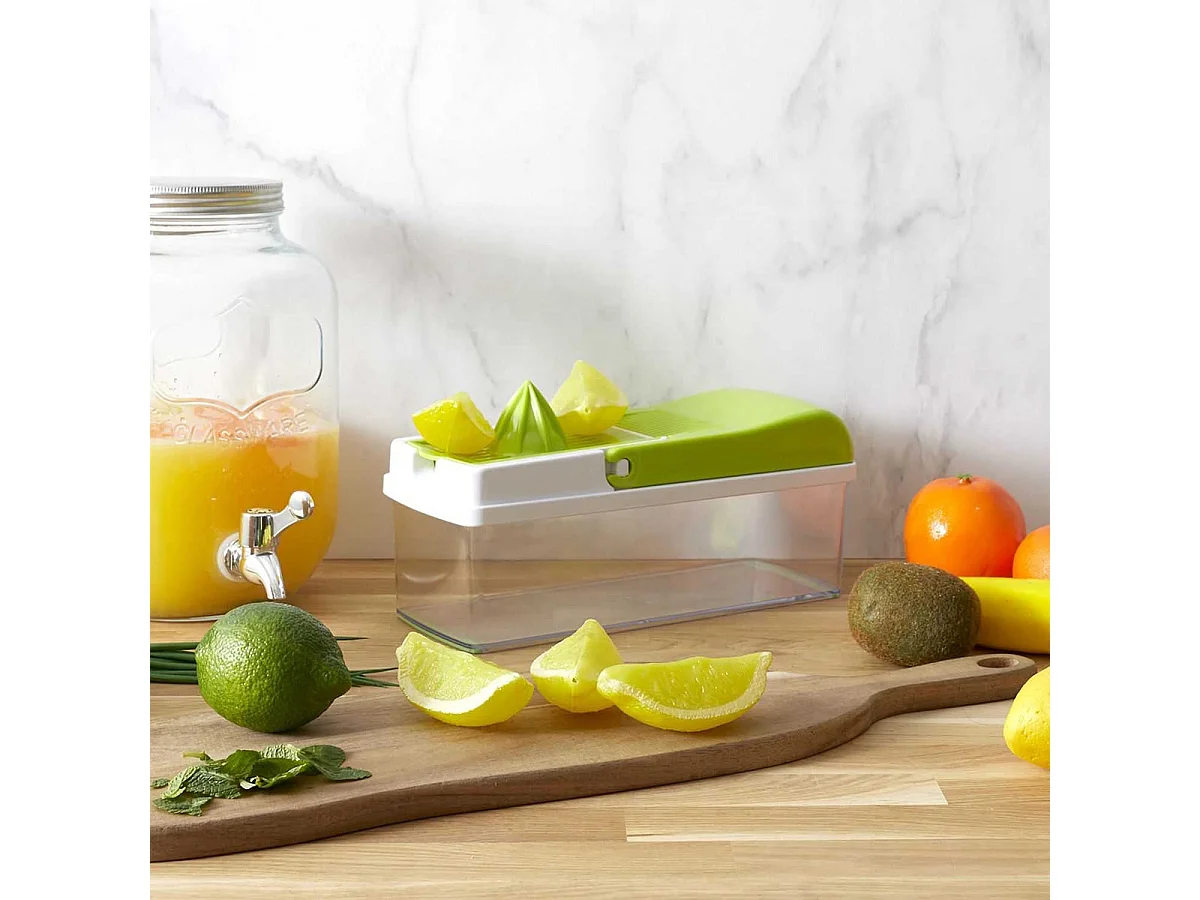 Mandoline Multifonction 5 en 1 avec 7 Accessoires - MADDY