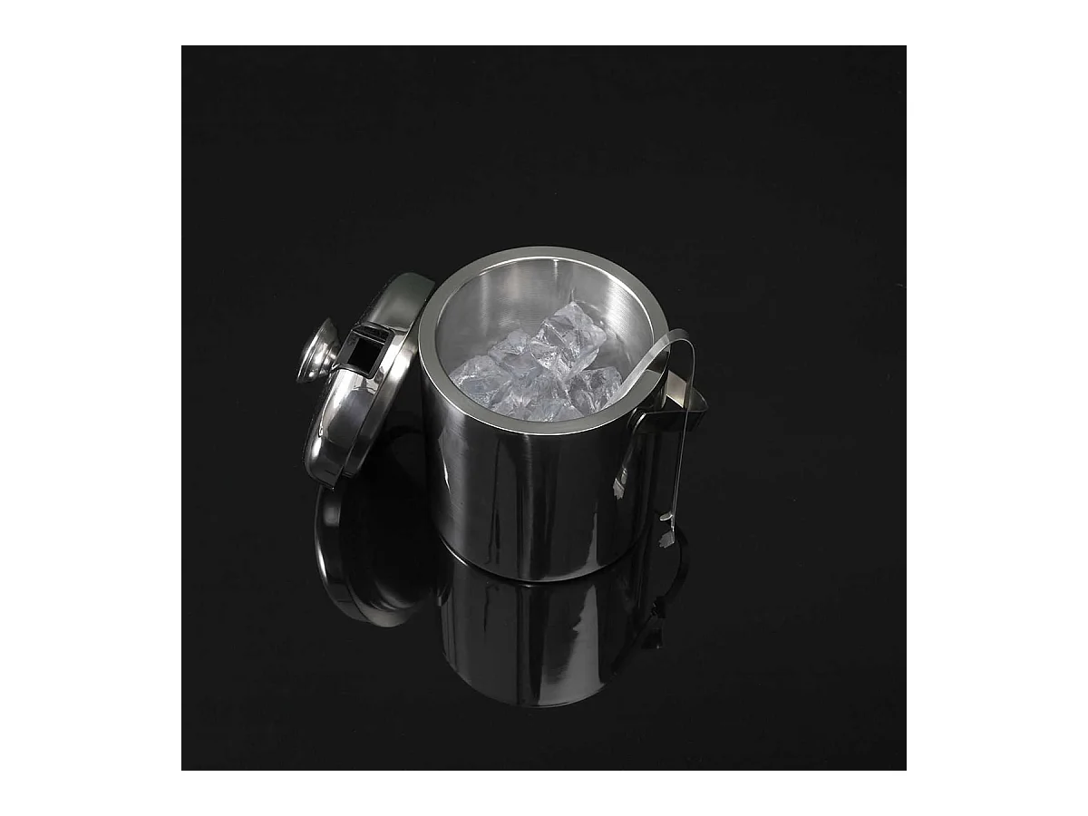 Seau à Glace en Métal avec Couvercle et Pince - PUNCH
