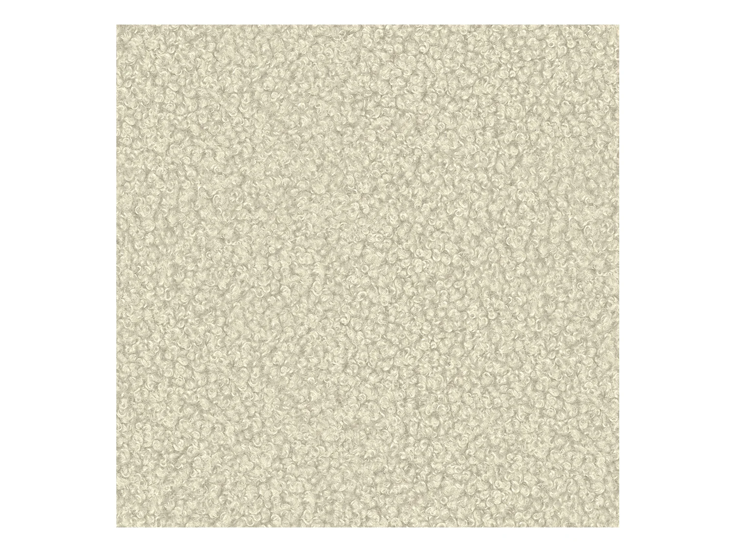 BESILIO Łóżko tapicerowane Boucle 200x200 Velora- stelaż listwowy, wezgłowie, pojemnik, łóżko slim - Kremowy