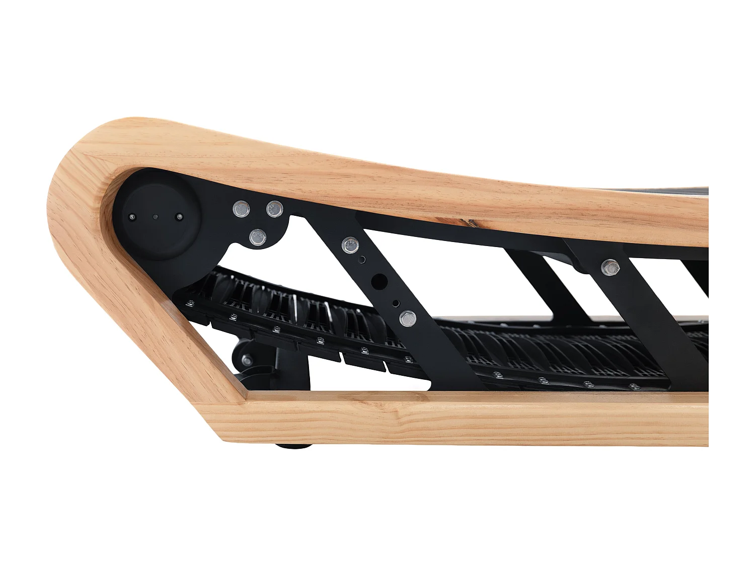 Tapis de Course Courbé Chêne Sous-Bureau Manuel Alimenté Silencieux Maison