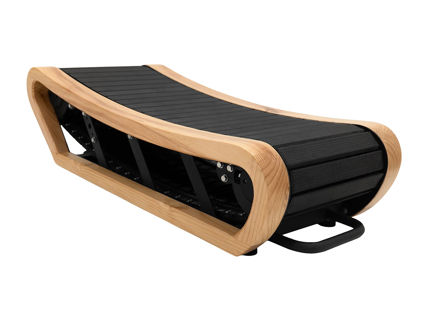 Tapis de Course Courbé Chêne Sous-Bureau Manuel Alimenté Silencieux Maison