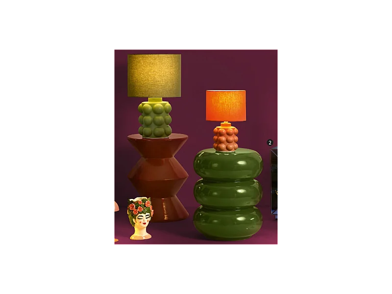 GAYA, Table d'appoint céramique, vert