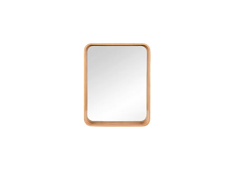 Miroir Tilda, cadre bois, format compact