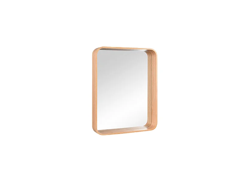 Miroir Tilda, cadre bois, format compact