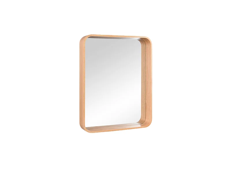 Miroir Tilda, cadre bois, format compact