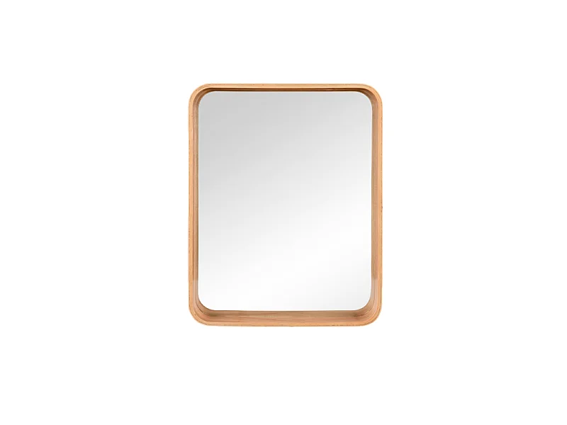 Miroir Tilda, cadre bois, format compact