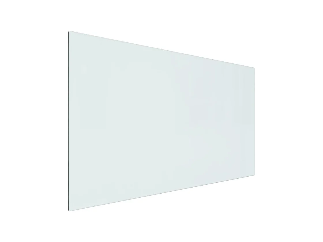 Plaque de verre pour cheminée rectangulaire 100x60 cm