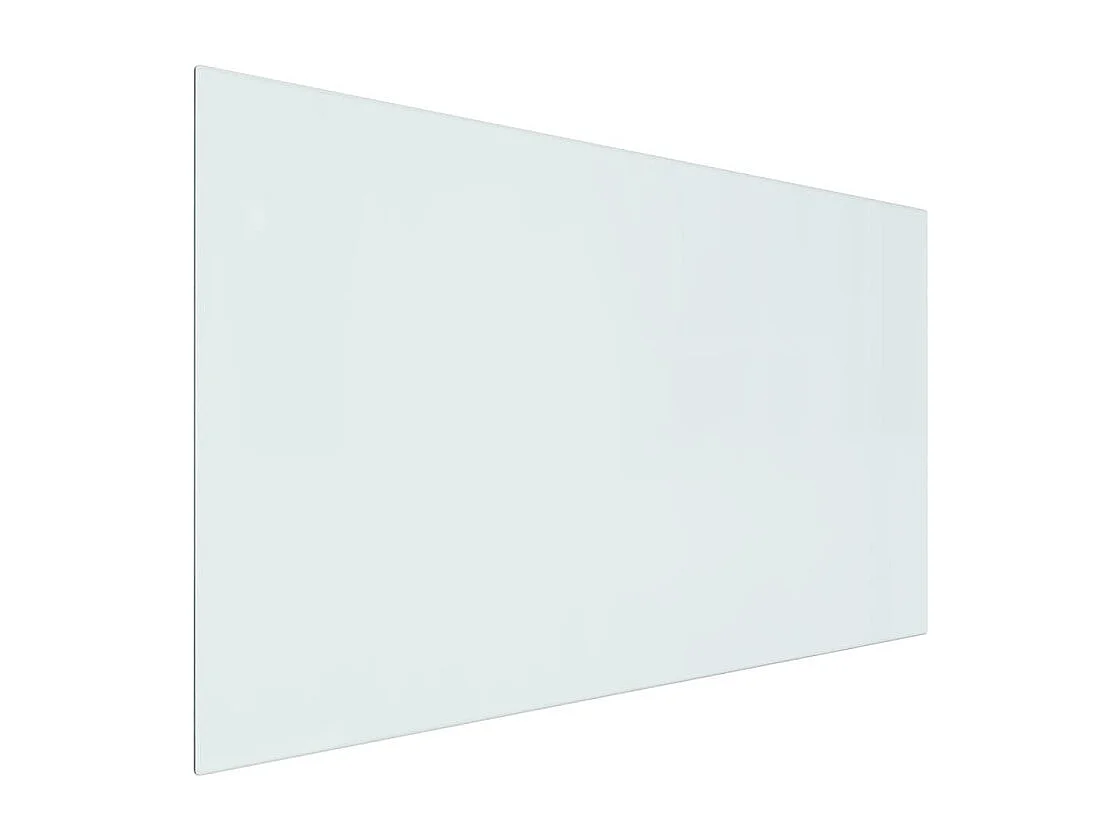 Plaque de verre pour cheminée rectangulaire 100x60 cm