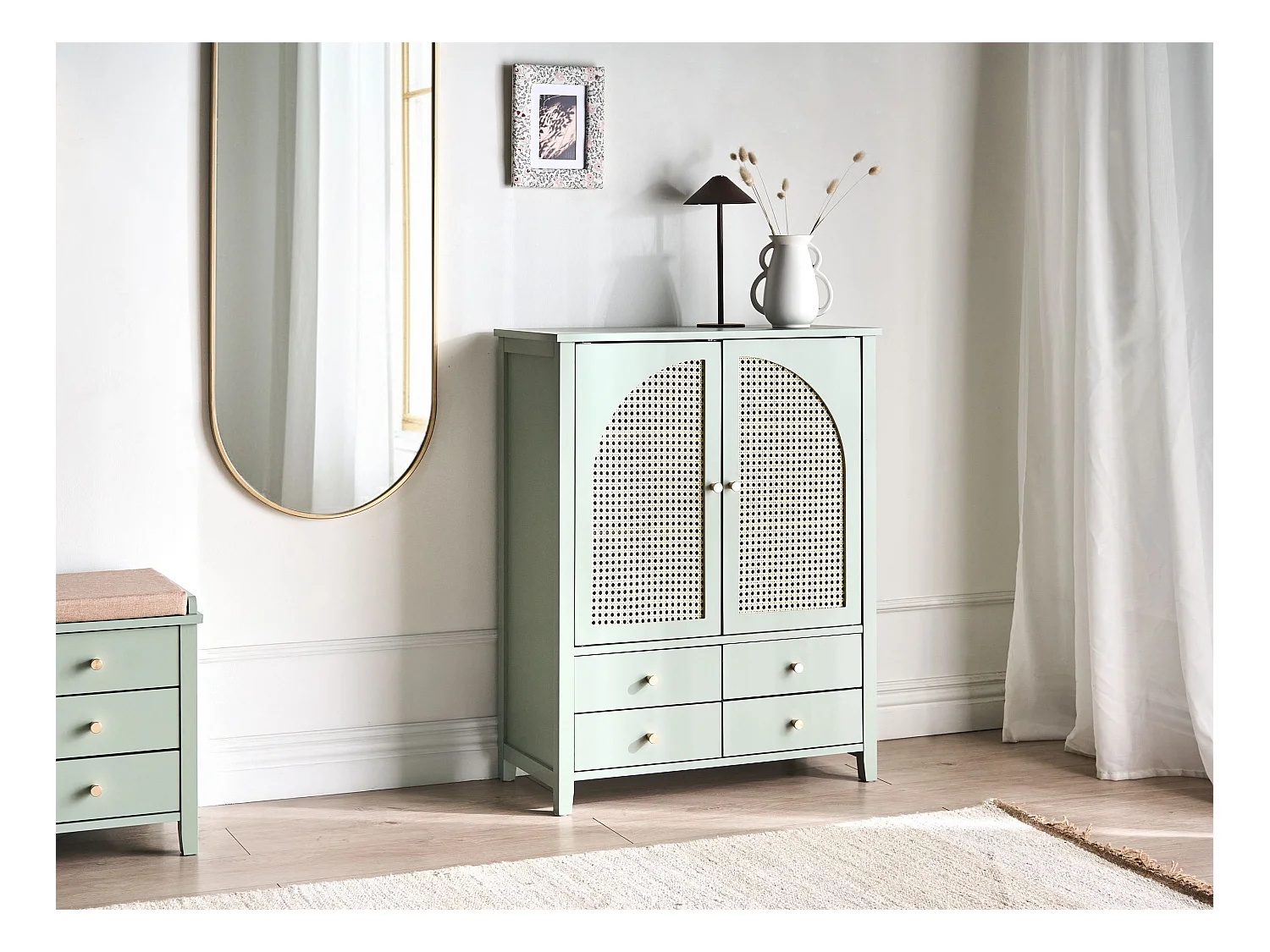 Meuble à chaussures BENDIGO Vert menthe