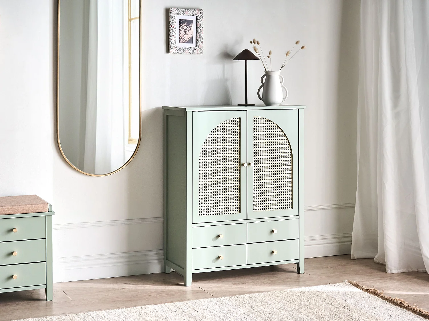 Meuble à chaussures BENDIGO Vert menthe