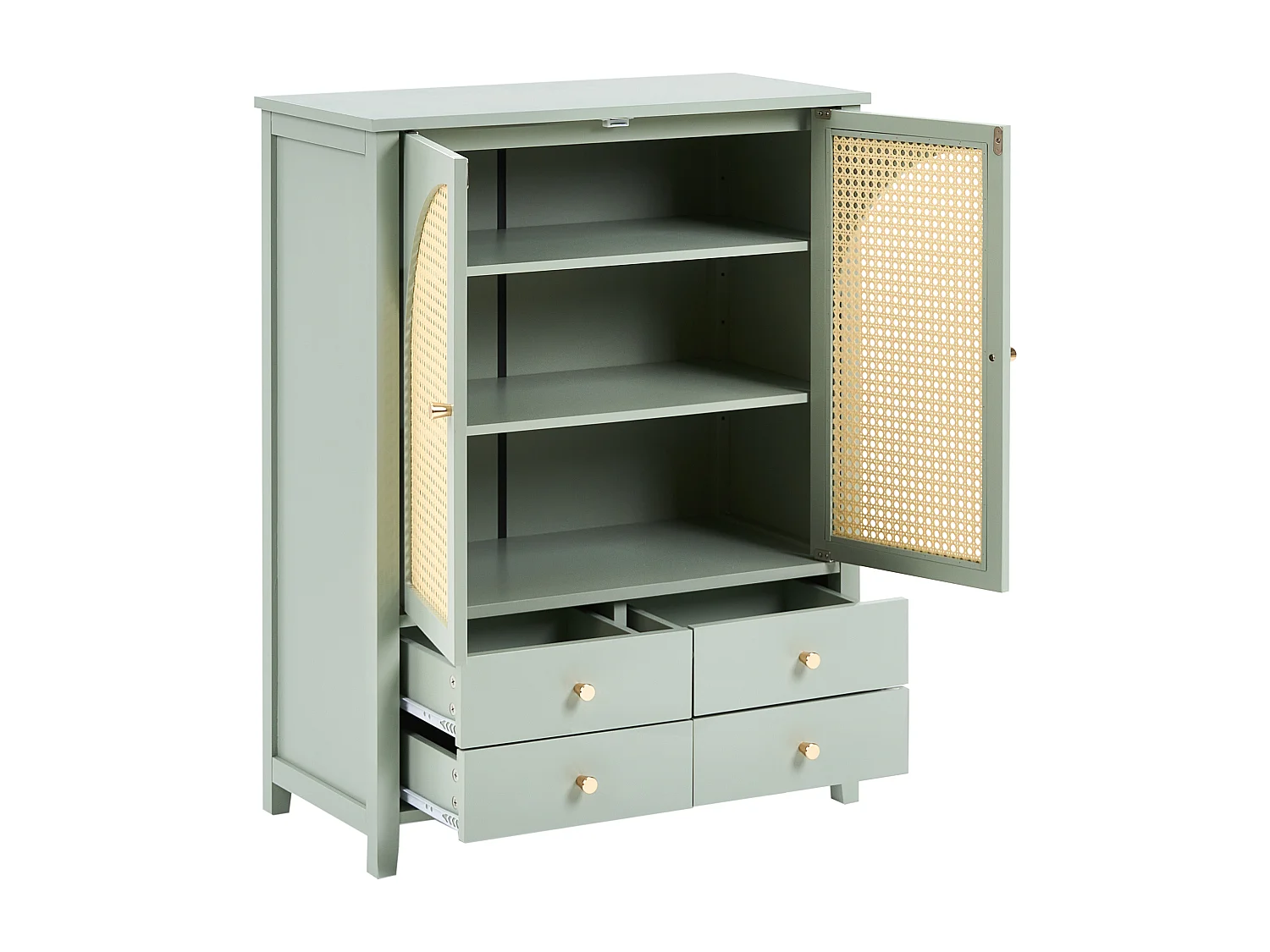 Shoe Storage Cabinet BENDIGO Mint Green