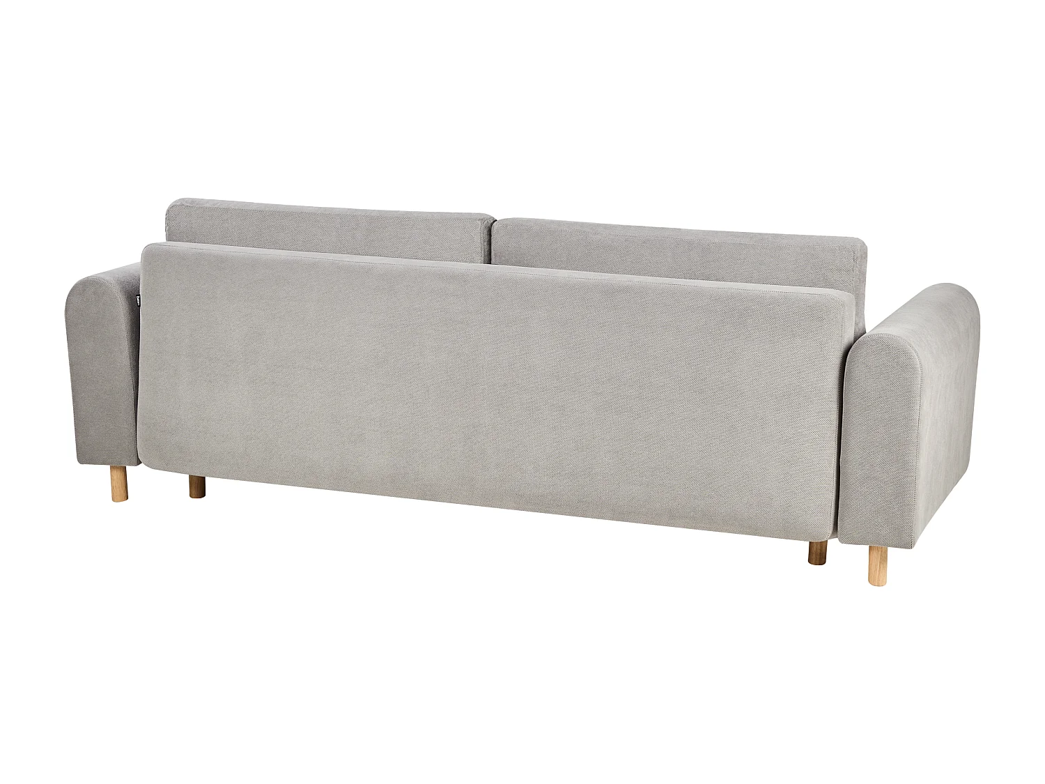 Canapé-lit 3 places KVAM Tissu Gris avec rangement