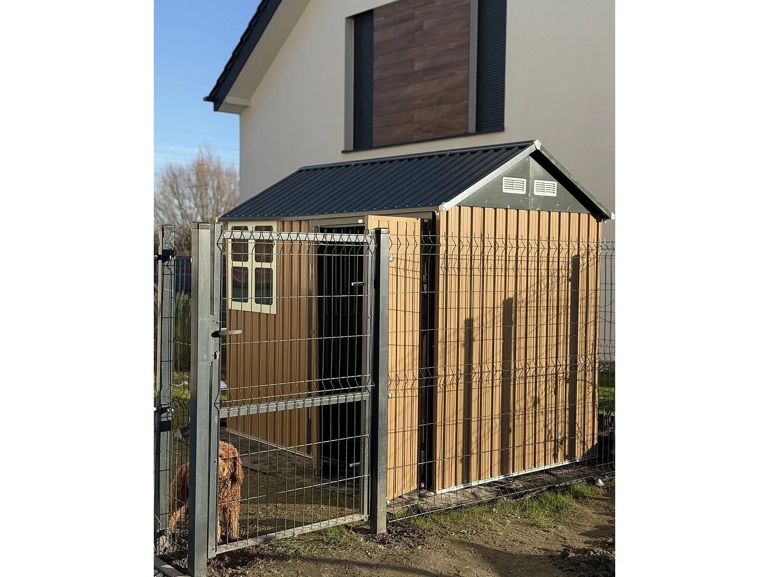 Abri de jardin NOCCIANO 248 cm 161 cm Métal Marron