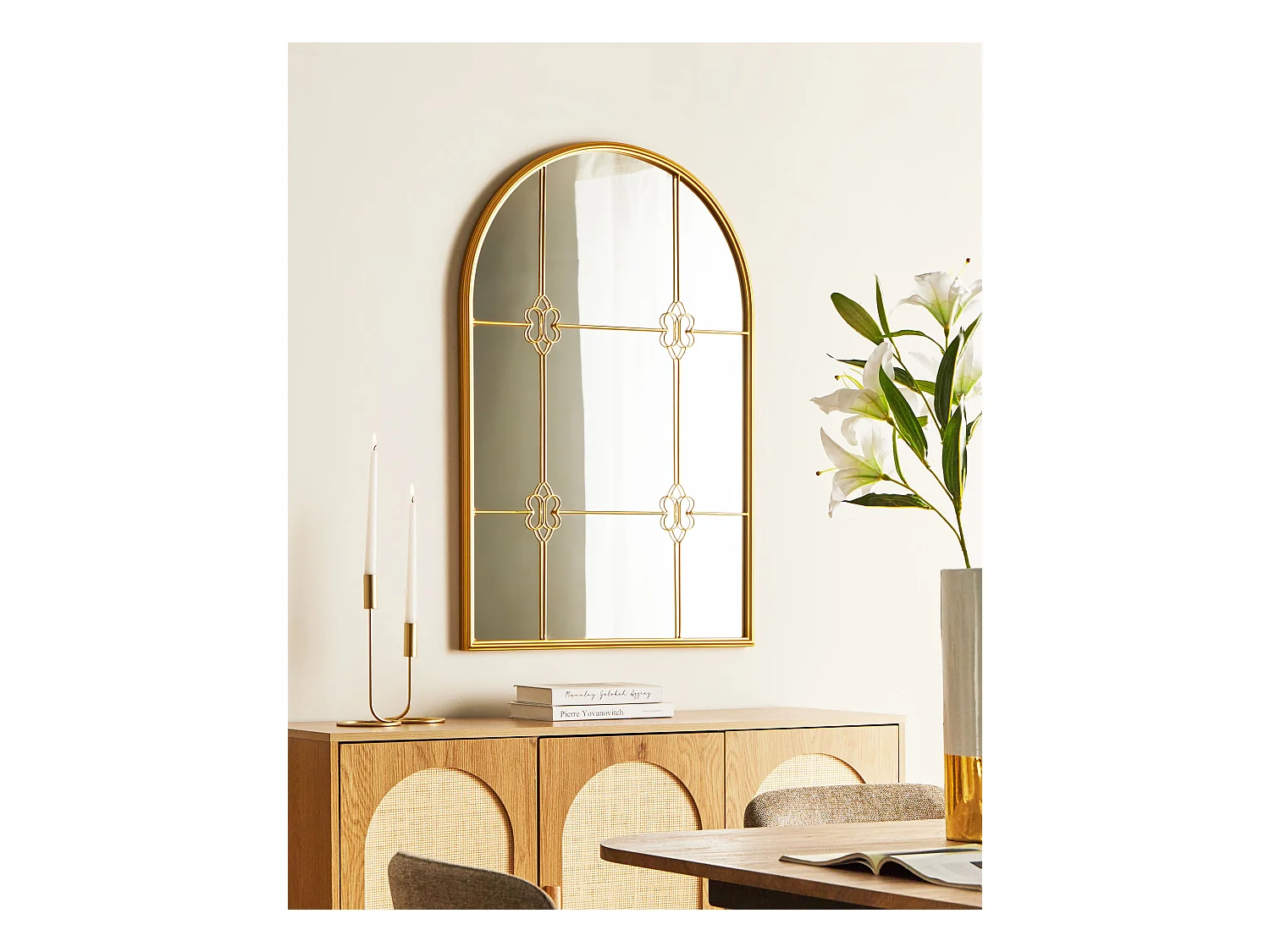 Miroir THULAY 65 cm 99 cm Doré