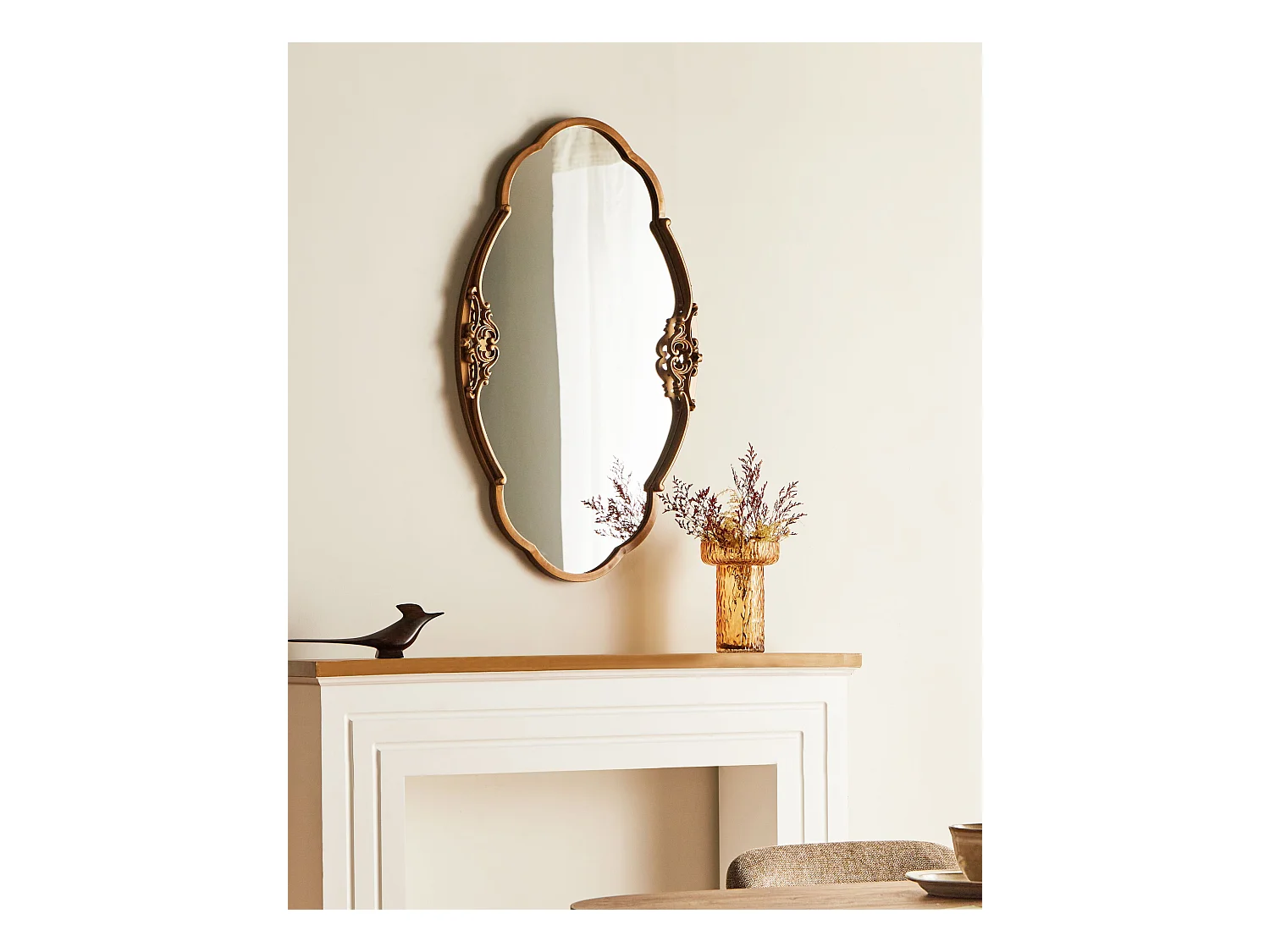 Miroir EPANNES 49 cm 84 cm Doré