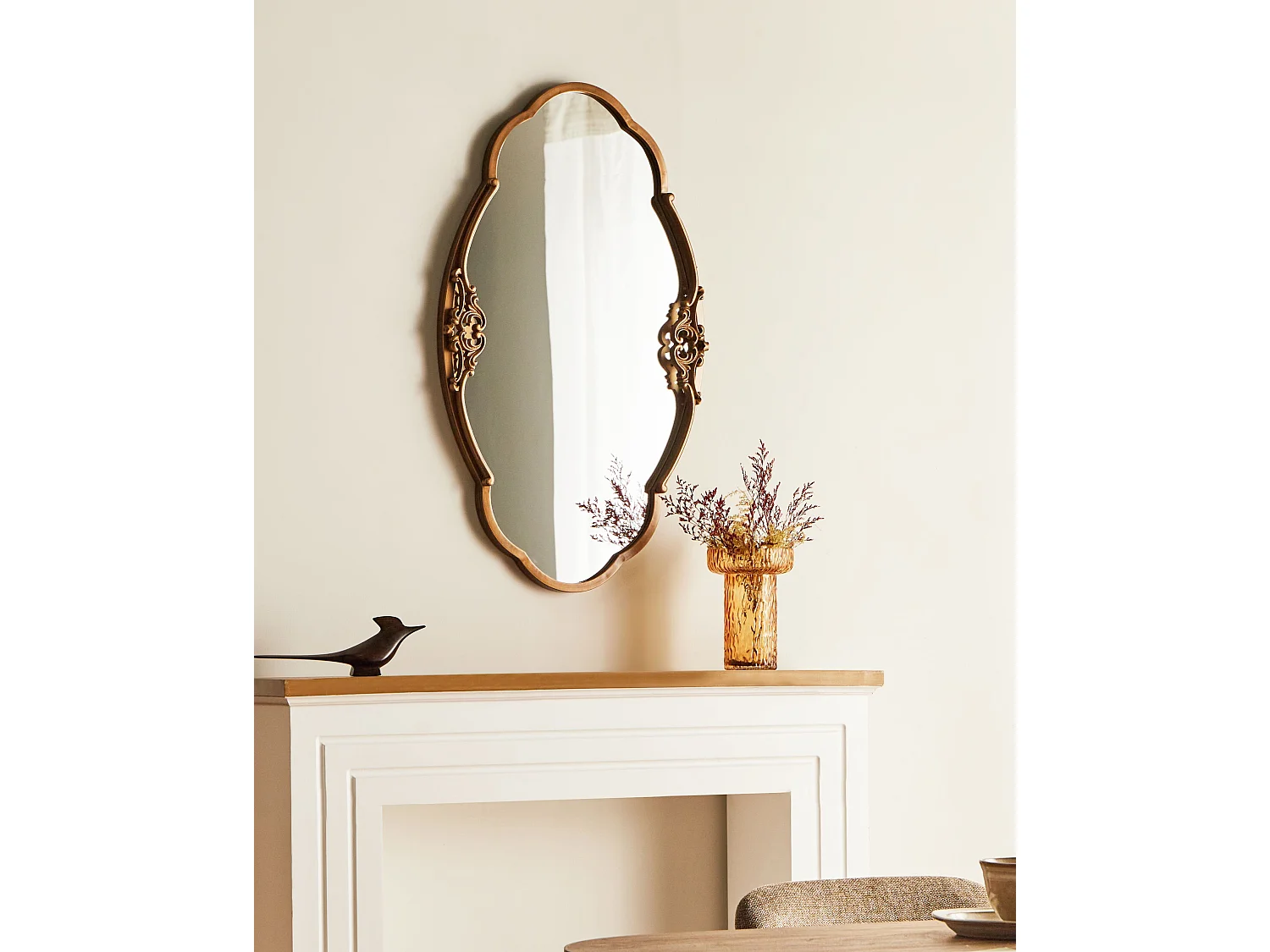 Miroir EPANNES 49 cm 84 cm Doré