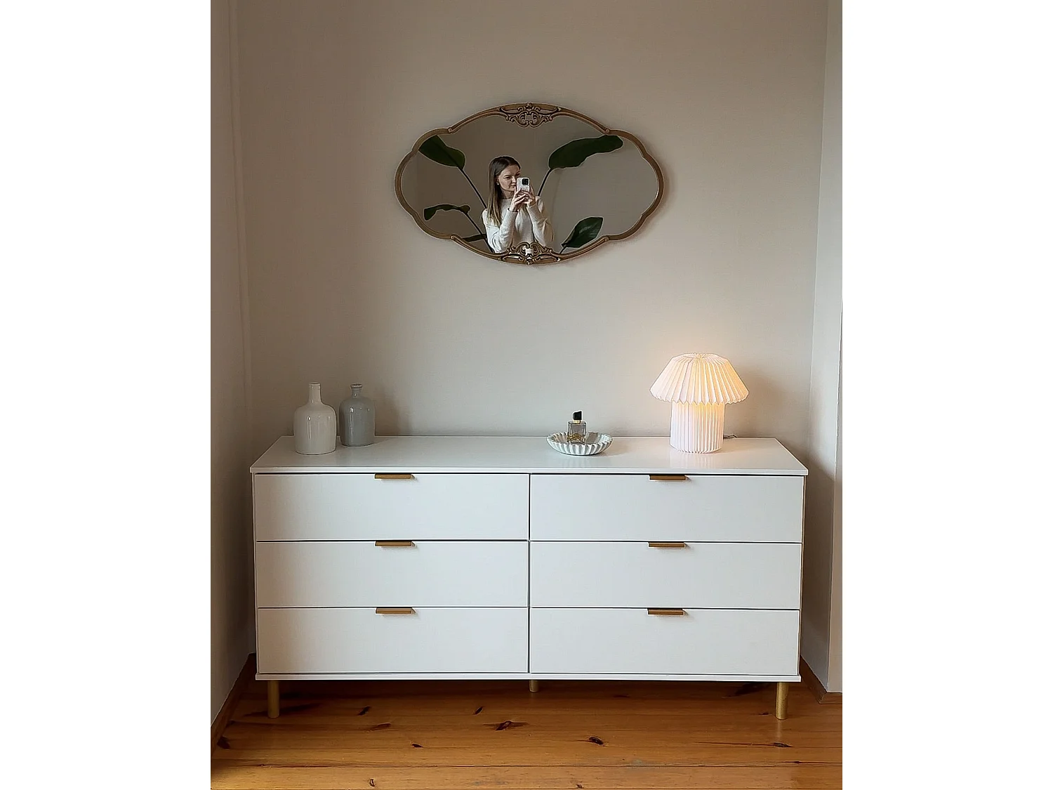 Miroir EPANNES 49 cm 84 cm Doré