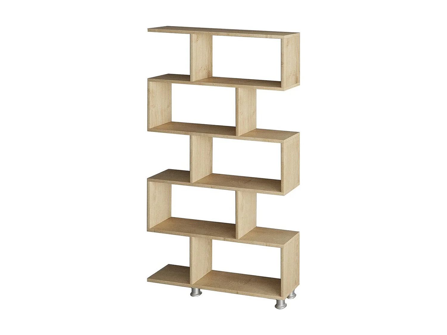 Bibliothèque moderne – 90 x 20 x 156 cm – Chêne – Panneaux de particules mélaminés