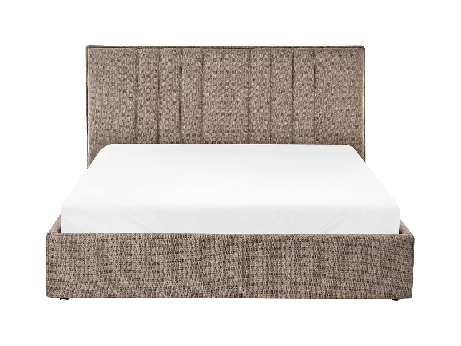 Lit ottoman Tissu TARASCON 140 x 200 cm Taupe