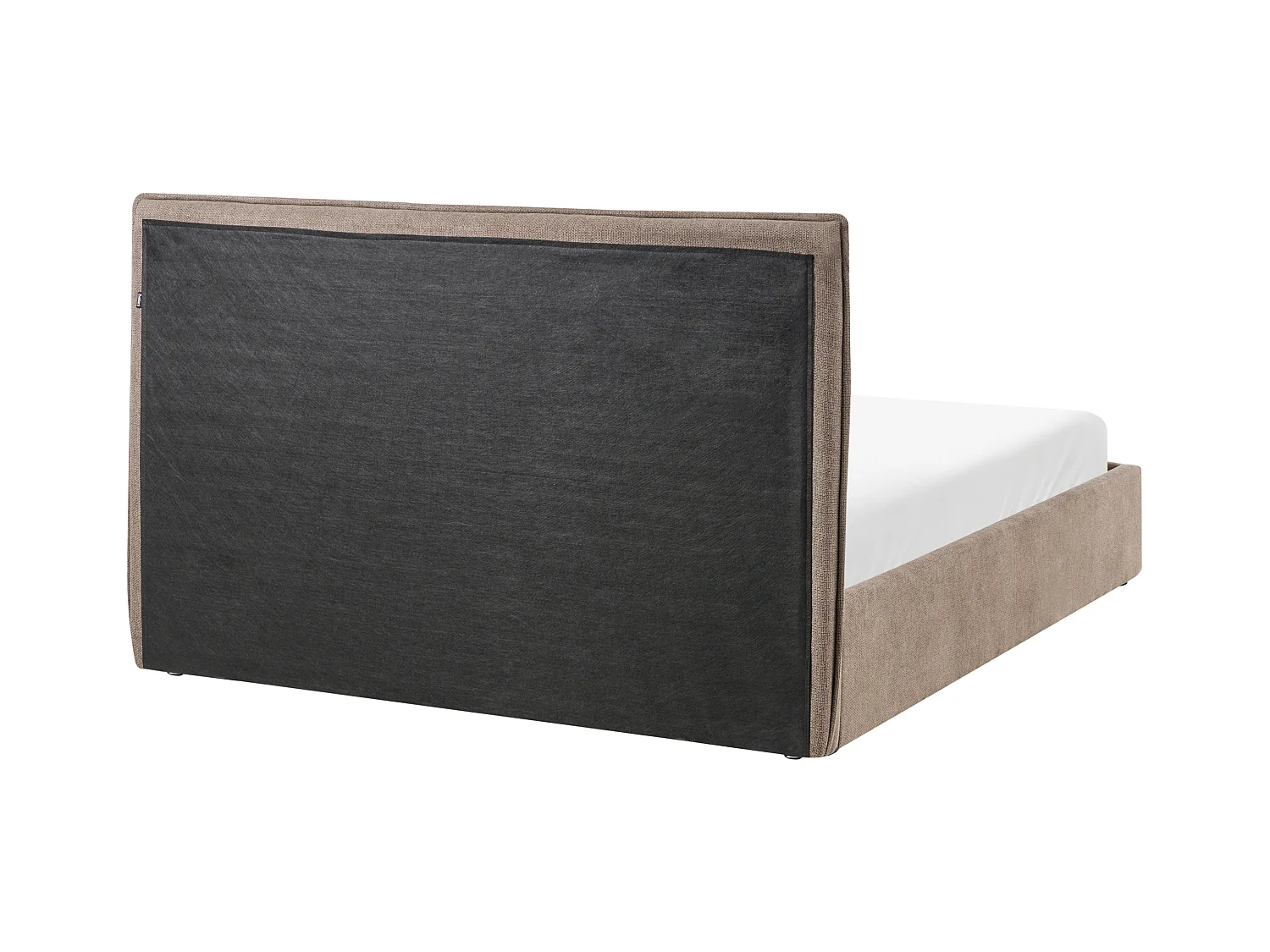 Lit ottoman Tissu TARASCON 140 x 200 cm Taupe