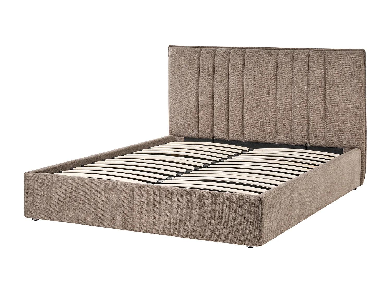 Lit ottoman Tissu TARASCON 140 x 200 cm Taupe