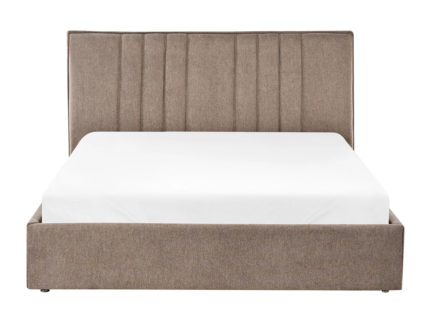 Lit ottoman Tissu TARASCON 140 x 200 cm Taupe