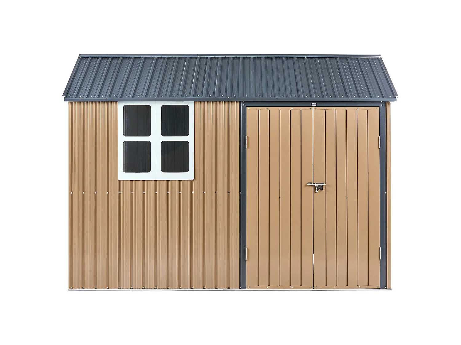 Abri de jardin NOCCIANO 313 cm 220 cm Métal Marron