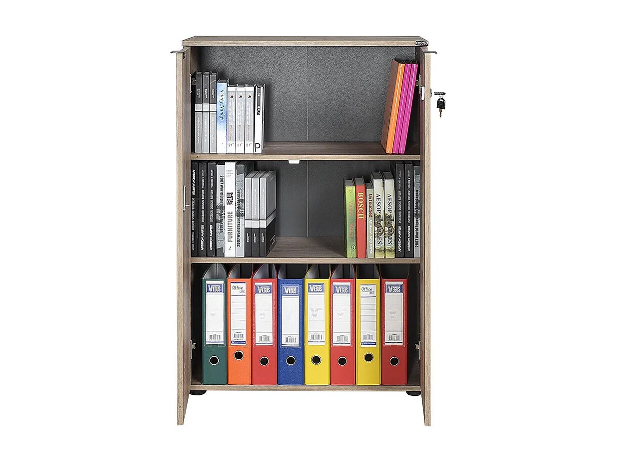 Librería – 72 cm x 109 cm x 34 cm – Nogal claro – Tablero de partículas