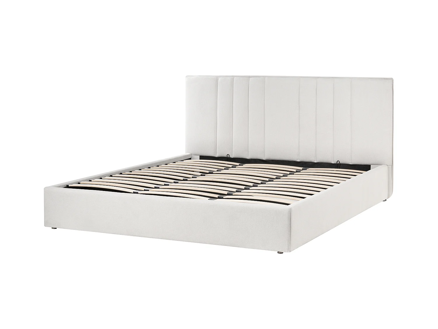 Lit ottoman Tissu TARASCON 180 x 200 cm Beige clair