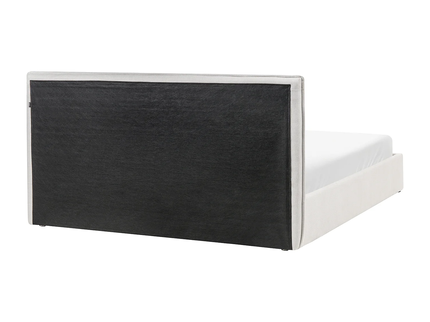 Lit ottoman Tissu TARASCON 180 x 200 cm Beige clair