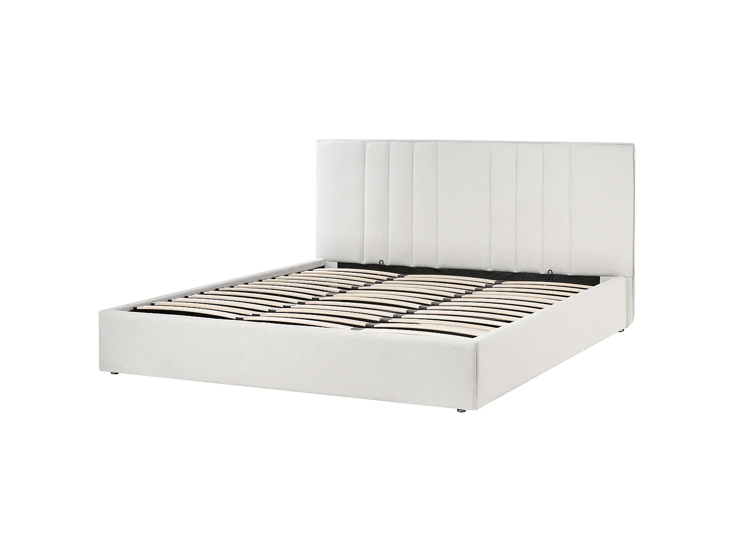 Lit ottoman TARASCON Tissu Beige clair 180 x 200 cm