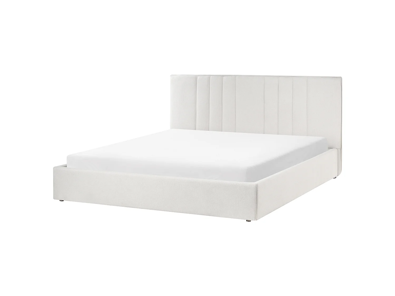 Lit ottoman TARASCON Tissu Beige clair 180 x 200 cm