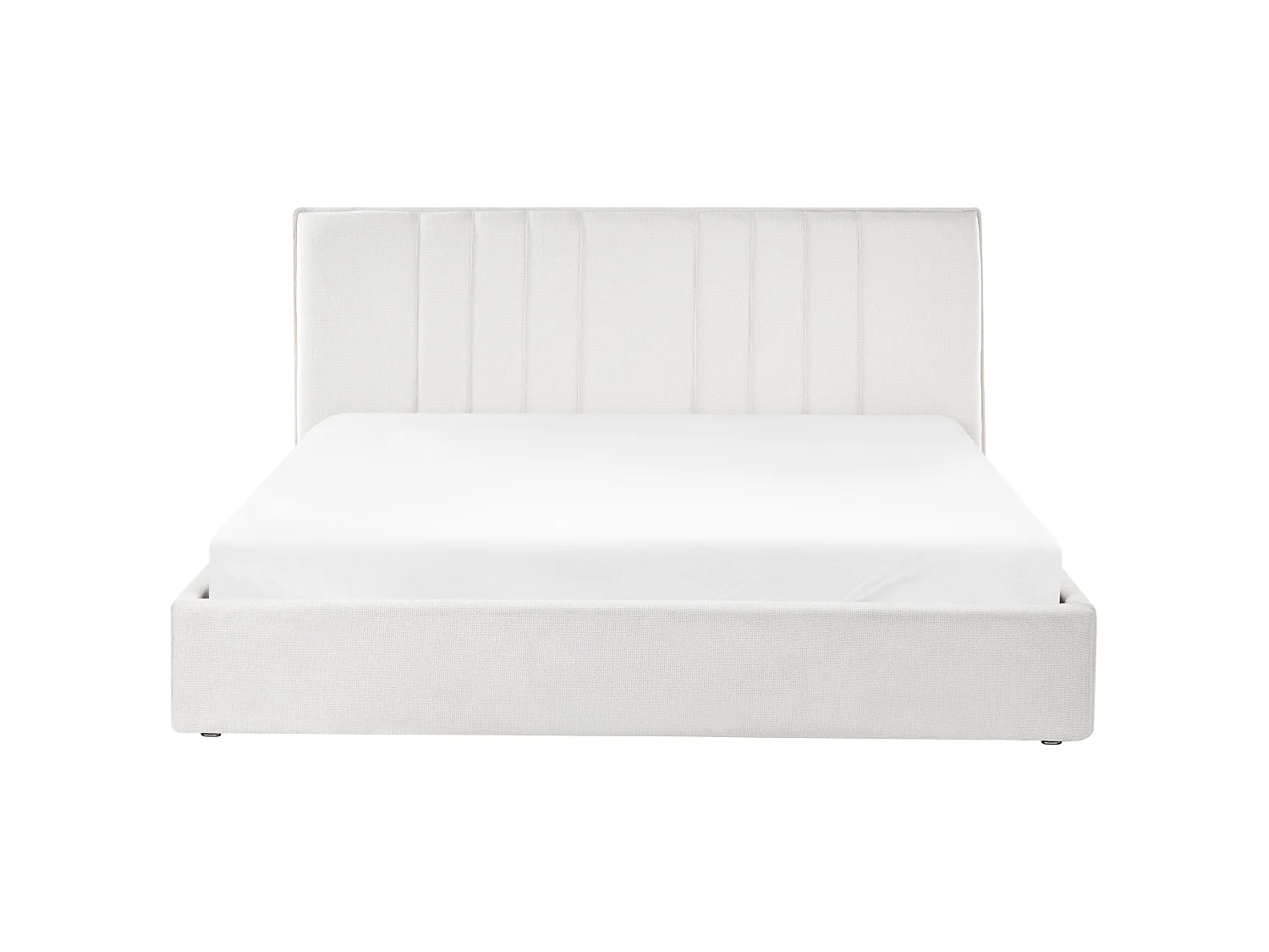 Lit ottoman TARASCON Tissu Beige clair 180 x 200 cm