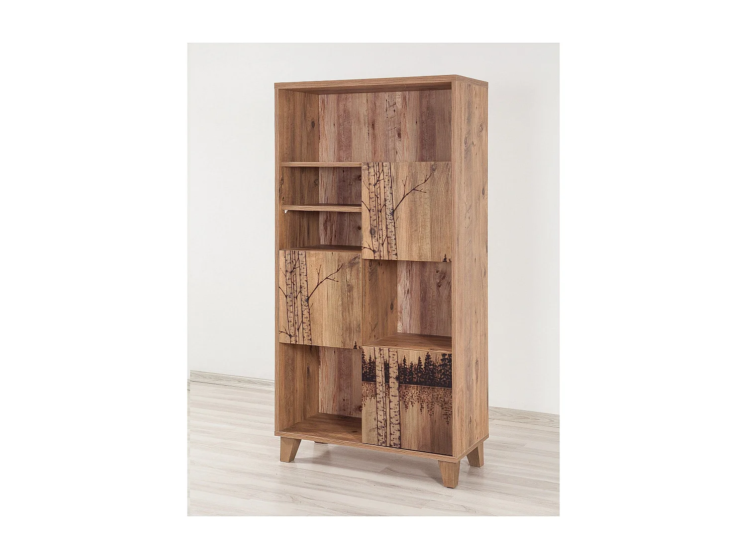 Mensola in MDF rivestito in melammina – 80 x 152 x 36 cm – Pinheiro Atlântico