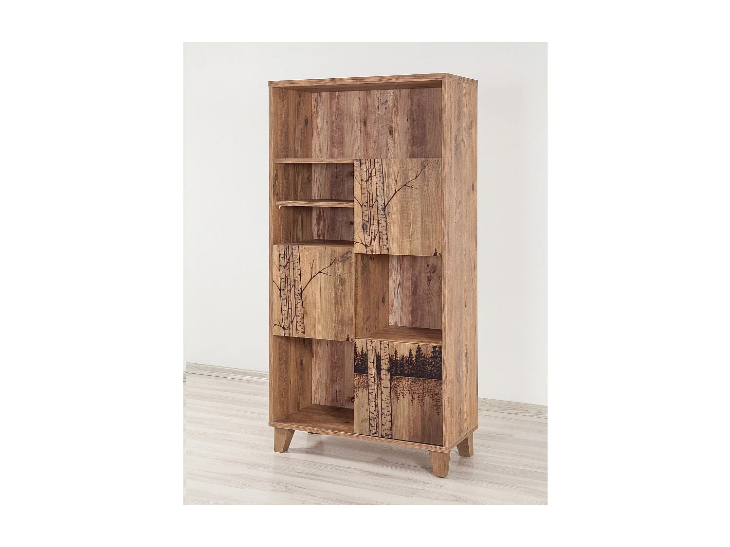 Mensola in MDF rivestito in melammina – 80 x 152 x 36 cm – Pinheiro Atlântico