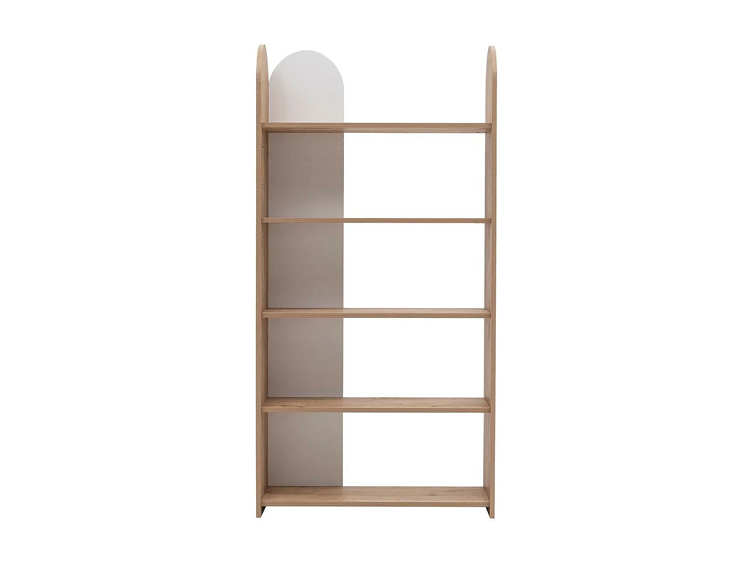 Bibliothèque – 90cm x 30cm x 180cm – Saphir et Blanc – Panneau de particules mélaminé