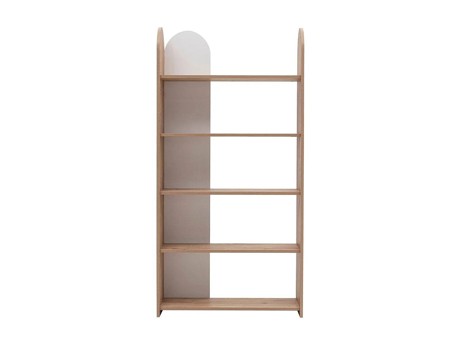 Bibliothèque – 90cm x 30cm x 180cm – Saphir et Blanc – Panneau de particules mélaminé