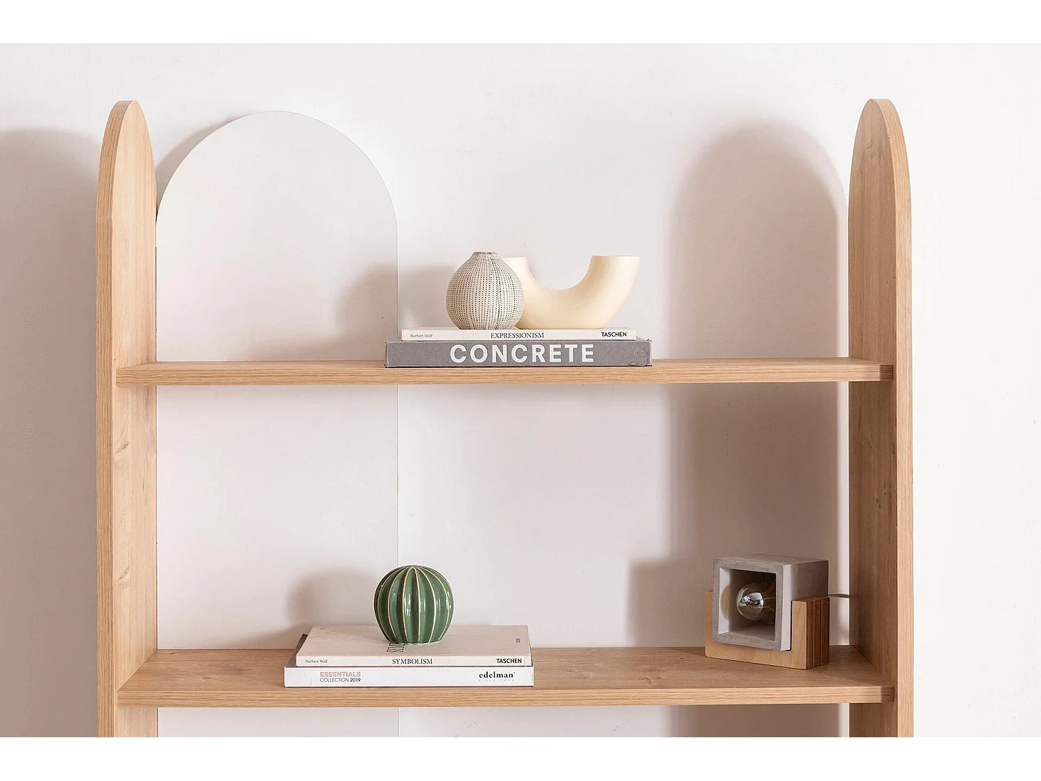 Bibliothèque – 90cm x 30cm x 180cm – Saphir et Blanc – Panneau de particules mélaminé