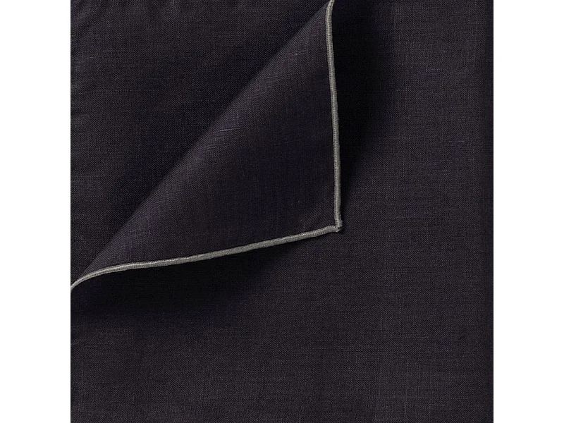 Lot 4 serviettes de table lin, coton foncé 41 x 41 cm - CONSTELLA 9482