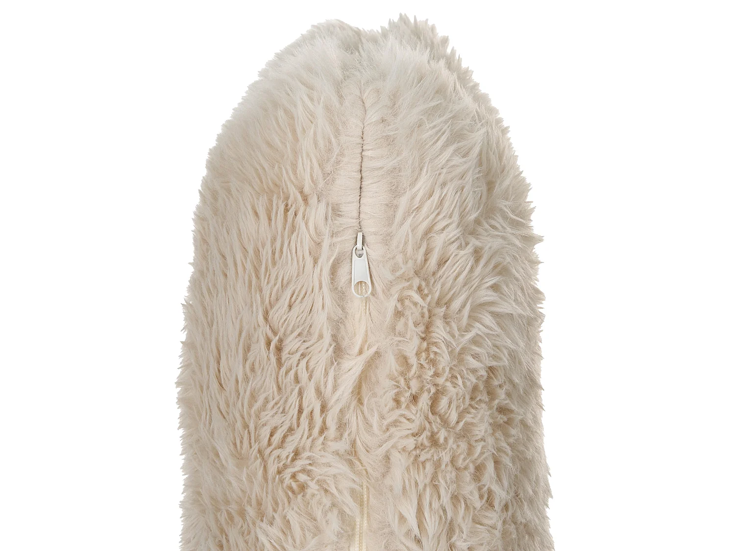 Armchair SKOVDE Faux Fur Light Beige