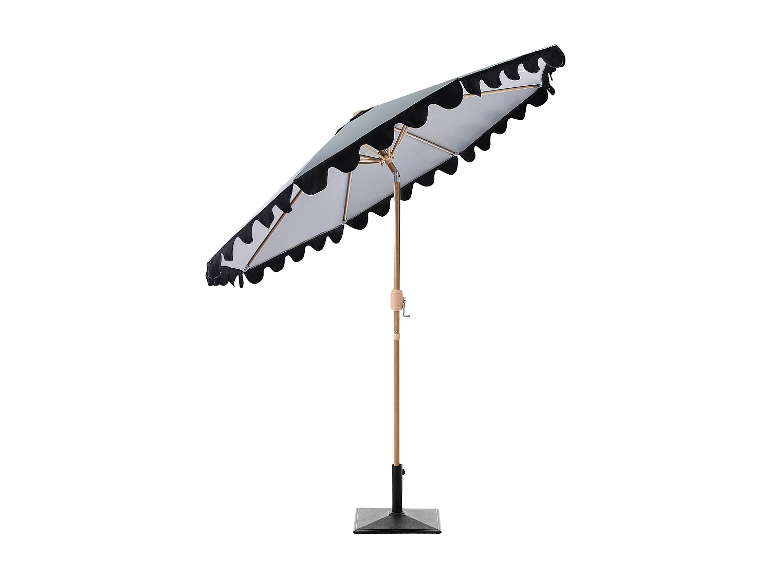 Parasol de jardin 270 cm ISOLOTTO Gris