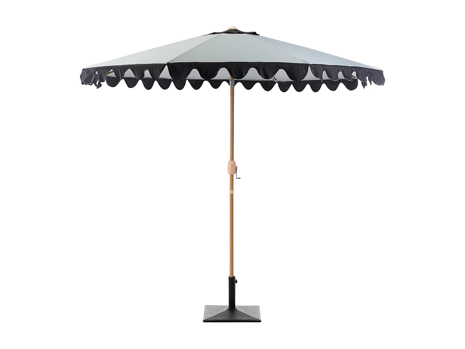 Parasol de jardin 270 cm ISOLOTTO Gris